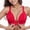 Red, variant on CHUOU Steel Ring Thin Women Bra Front Button Breathable Gathers Underwear Comfort Bra