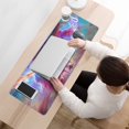 thumbnail image 4 of Large Non-Slip Rubber Base Mouse Pad for Gaming - Colorful Galaxy Design with Stitched Edges (31.5x11.8 inches): Desk & Keyboard Compatible, 4 of 7