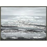 34 x 34 in. Sea Waves Oil Painting