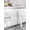White, variant on White Marble Self-Adhesive Kitchen Sticker, Oil-Proof Waterproof Wallpaper, Heat Resistant Countertop Cabinet Film, Transparent Electrostatic Vinyl Decal for Home Decor Renovation