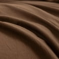 thumbnail image 3 of BESTOUCH Duvet Cover Set Queen 100% Washed Cotton Linen Feel Soft Chic Lightweight 3Pcs (Cocoa Brown, 90"x90"), 3 of 8