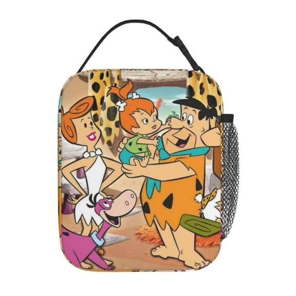 The Flintstones Lunch Box Lunch Bag Insulated Reusable Lunch Tote Bag Cooler Tote Bag For Men Women
