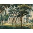 thumbnail image 2 of Pavel Petrovich Svinin 14x12 Gold Ornate Wood Frame and Double Matted Museum Art Print Titled - A Country Residence, Possibly General Moreau's Country House at Morrisville, Pennsylvania (181, 2 of 4