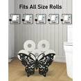 thumbnail image 5 of Butterfly Toilet Paper Holder Stand, Funny Toilet Paper Storage for 8 Rolls, Metal Freestanding Bathroom Decor Tissue Holder Baskets, 5 of 5