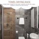 thumbnail image 2 of Toallero de baño con forma de torre, soporte para ducha, barra con ventosa, estante colgante para pared, 2 of 6
