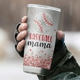 thumbnail image 5 of 20oz Baseball Mama Inspiration Motivation Tumbler Cup with Lid, Double Wall Vacuum Sporty Thermos Insulated Travel Coffee Mug - BGM0803001Z, 5 of 6