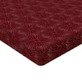 thumbnail image 4 of Ambesonne Floral Fitted Sheet, Abstract Flower Art Outline, Twin XL Size, Maroon and Soft Pink, 4 of 5