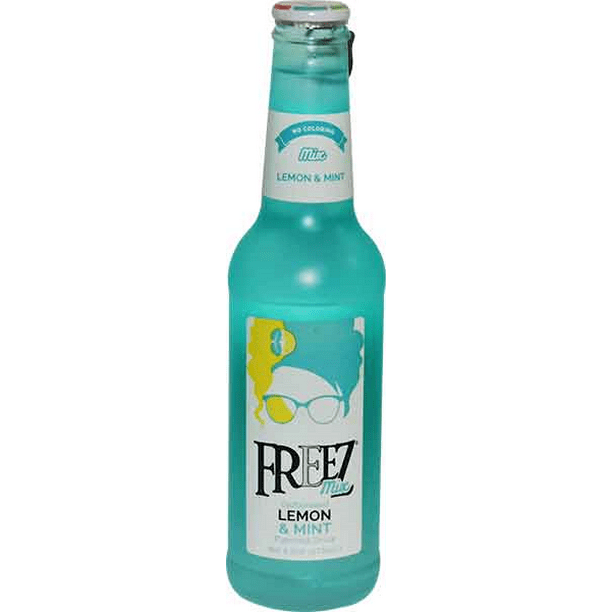 Freez Mix Lemon Mint Carbonated Soda, 24Pack Case 9.3 fl. oz. (275ml) Bottles
