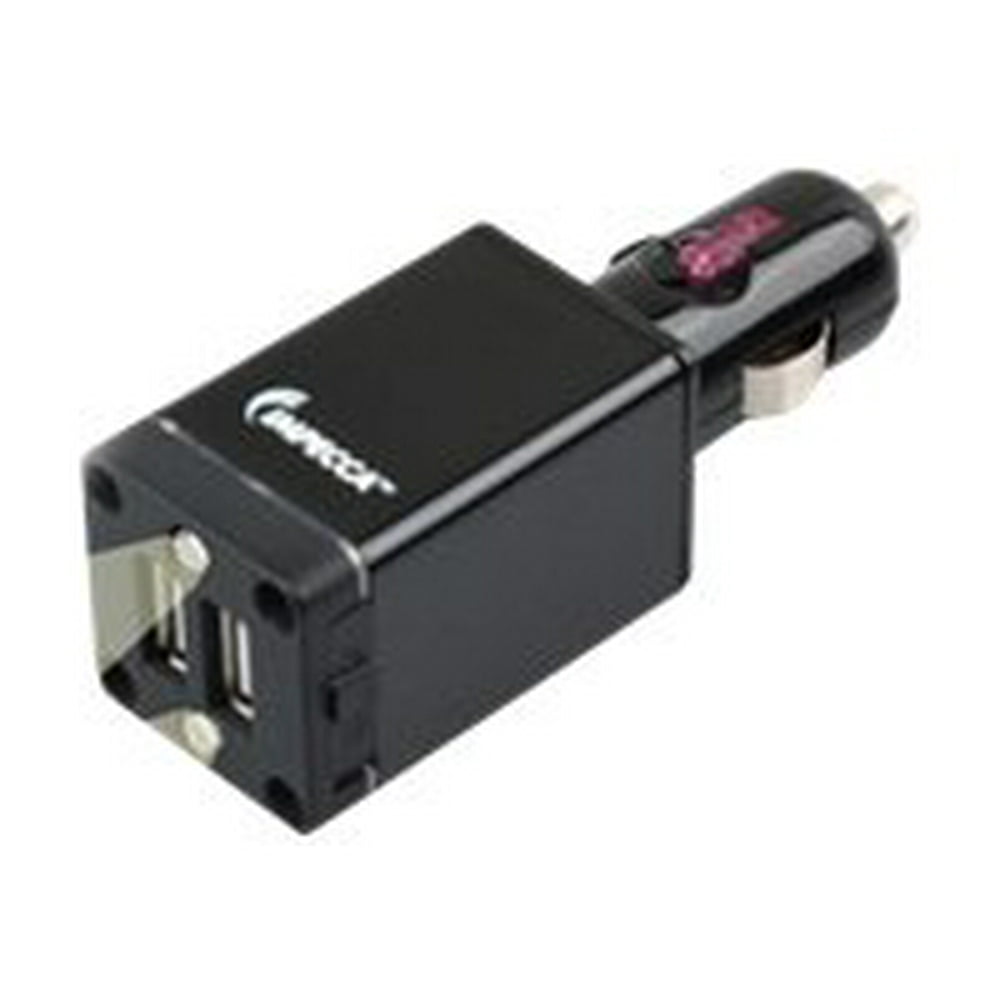 Impecca Dual Car power adapter 10 Watt 2100 mA 2 output