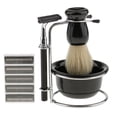 thumbnail image 1 of de Afeitado Manual 5 en un para Hombres, Soporte de material acero Inoxidable, Maquinilla de Afeitar para Barba, Afeitado Húmedo Yinane Juego de afeitado, 1 of 8