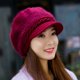 thumbnail image 3 of Gorro de conejo Rex de terciopelo para mujer, gorro de piel de conejo de estilo coreano, gorro de invierno grueso y cálido., 3 of 5