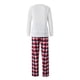 thumbnail image 5 of Conjunto navideño para padres e hijos Conjunto de ropa de dormir a cuadros con estampado de ciervos para el hogar (Mujer blanca-S) Tmvgtek Para estrenar, 5 of 6
