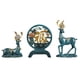 thumbnail image 3 of Estatuas de ciervos de resina, figuras de renos, gabinete de ilustraciones, figura de animal, escultura de alce para decoración del día de San Valentí Azul, 3 of 10