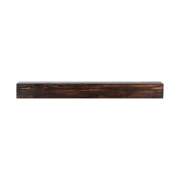 KFFKFF Fireplace Shelf, Dimensions: 48"x8"x5", Supports up to 50 lbs, Crafted from Natural Wood for a Rustic Brown Finish, Ideal for Wall Mounting Above the Fireplace