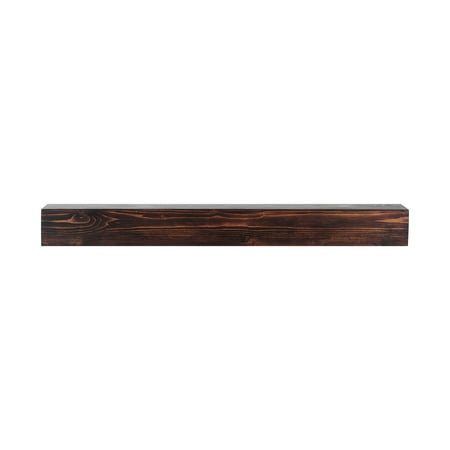 

SKYSHALO Fireplace Shelf Dimensions: 48 x8 x5 Supports up to 50 lbs Crafted from Natural Wood for a Rustic Brown Finish Ideal for Wall Mounting Above the Fireplace