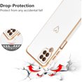 thumbnail image 3 of Samsung Galaxy A12 Case, Camera Protection, Love Hearts Pattern, Silicone Case Cell Phone Case for Samsung Galaxy A12, White, 3 of 8
