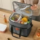 thumbnail image 1 of Bolsa de almuerzo con aislamiento térmico de gran capacidad para acampar y hacer senderismo, bolsas de tela para almacenar alimentos, bolsas de picnic, bolsas térmicas portátiles, bolsas de picnic Oxf, 1 of 6