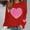 Red, variant on GUZOM Valentine's Day Womens White Sweatshirt - Charming Fuzzy Heart Sequin Detail, Soft Lightweight Relaxed Crewneck Cute Festive Casual Top,Size 5XL