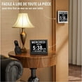 thumbnail image 5 of Reloj de calendario digital de una pieza de 7 pulgadas con fecha y hora, reloj de Alzheimer para padres, máquina de recordatorio de medicamentos para abuelos y niños, negro, 204 × 143 × 24 mm, 5 of 5