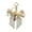Love pendant-Beige, variant on Handbag Charm Ribbon Bows Keychain For Women Alloy Keyring Bag Pendant with Imitation Pearls Detail Travel Essential