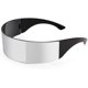 thumbnail image 1 of Gafas de sol de fiesta todo en uno Futuristic Shade Network Gafas de sol Hombres Mujeres Futuristic Punk Style Role Play Technology Sense (Blanco) Sincero Electrónica, 1 of 5