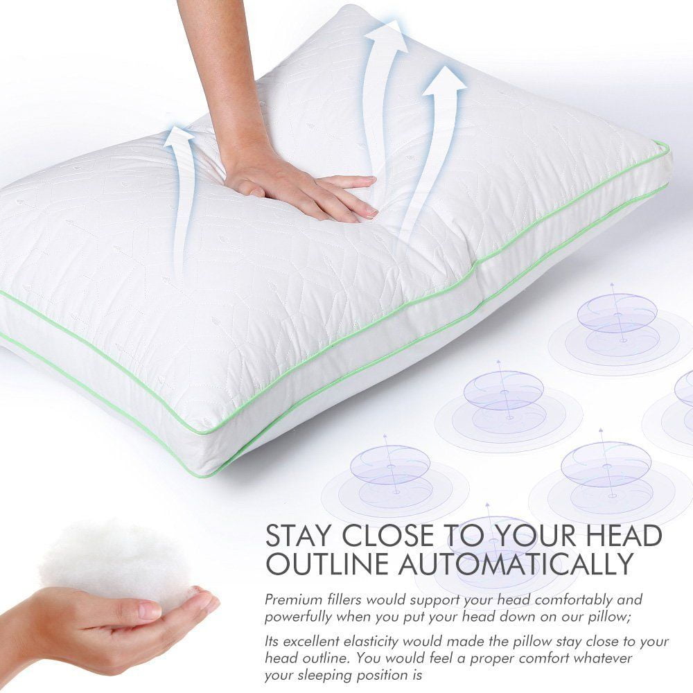 Fancy Collection 1 Pc Bed Pillow Queen Size Soft Hypoallergenic Extra