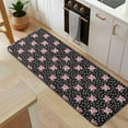 thumbnail image 5 of Black Cartoon Pink Winged Unicorn Pattern Kitchen Rug Mat,Kitchen Runner Rugs Non Skid Washable,Decorative Kitchen Floor Mats for Kitchen,Sink,Laundry,17"x47.2", 5 of 7