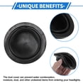thumbnail image 3 of Unique Bargains 80mm Car Headlight Dust Cover F14C Flat Cap Rubber Housing Dust Seal Cap 2 Pcs, 3 of 6
