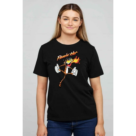 Flamin' Hot Cheetos Spicy Snack Foodie Fan T-shirt up to size 5XL.