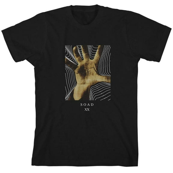 Men's System Of A Down Hand Anniversary Tee T-shirt Medium Black
