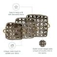 thumbnail image 2 of CWI Gifts Natural Square Tobacco Baskets w/Jute Handles 3/Set, Multi, 2 of 4