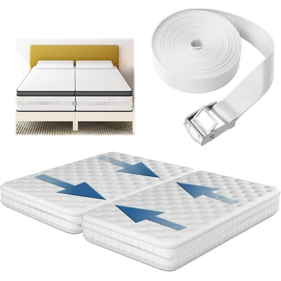 33Ft Long Twin Bed Connector, Twin Mattress Connector to Make King, Adjustable Bed Bridge Twin XL to King Daybed Converter, Sturdy Durable Without Deformation