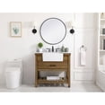 thumbnail image 6 of Elegant Decor Clement 36" Wood Single Bathroom Vanity with Backsplash in Green, 6 of 8