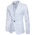 thumbnail image 2 of Vedolay Blazer Jackets Mens Blazer Casual Long Sleeve Open Front Business Lapel Suit Jacket,White XXL, 2 of 4