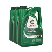 Castrol GTX High Mileage 5W-20 Synthetic Blend Motor Oil, 5 Quarts