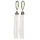 thumbnail image 5 of Pendientes largos de perlas PendienPendientes largos de perlas, bonitos pendientes, encantadores y hermosos para la familia de los amigos., 5 of 8