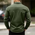 thumbnail image 5 of Men's Tactical Shirt, Long Sleeve Quick-Dry Work Shirt With Ventilation & Multi-Pockets, Outdoor Casual Tactical Clothing Army Green XL, 5 of 9