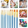 thumbnail image 3 of 10 Pcs Paint Brushes Set Paint Brushes Artist Brush (Blue), 3 of 5