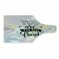thumbnail image 1 of Best Friend Cutting Board, Calligraphy on a Pastel Toned Backdrop, Decorative Tempered Glass Cutting and Serving Board, in 3 Sizes, by Ambesonne, 1 of 2