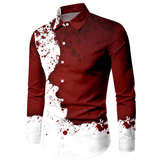 Camisas de hombre, estilo gótico, informal, para fiesta, cena, traje, solapa con botones, camisetas de lujo para hombre, material suave y cómodo, estilo nuevo