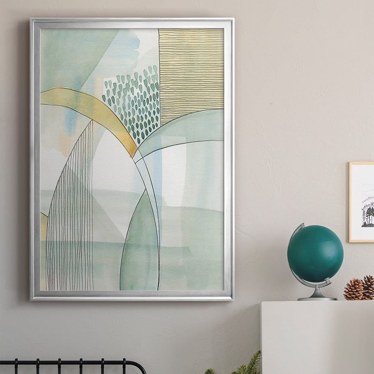 Mint Reflection I Premium Framed Print, in Gold, Black, or Silver - Ready to Hang