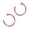 Pink, variant on Miangastore 2 pcs Unisex Surgical Titanium Steel Open Nose Ring Nose Piercing Stud 8mm (Pink)