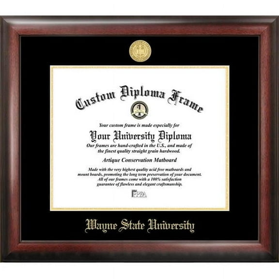 Wayne StateUniversityGold Embossed Diploma Frame