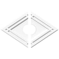 thumbnail image 1 of Ekena Millwork CMP22X14DD2-04000 4 in. ID x 7.75 in. Rectangle Diamond Architectural Grade PVC Contemporary Ceiling Medallion - 2 Piece, 1 of 1