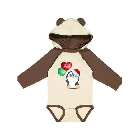 

Inktastic Merry Christmas Penguin Gift Baby Boy or Baby Girl Long Sleeve Bodysuit