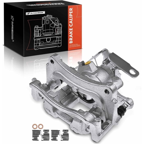 A-Premium Brake Caliper Assembly with Bracket Compatible with Ford Transit-150 250 350 2015-2019 Rear Passenger Side