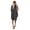 a-Dark Gray18472, variant on FINALGANG Womens Dress Lightweight Solid Color Half Sleeve Crewneck Midi Dress With Side Pockets Loose Fit Casual Linen Dress For Daily Going Out Wear