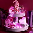 thumbnail image 4 of Valentine's Day Gnome Tiered Tray Decor Including Gnome Plush, Happy Valentine's Day Mini Wood Sign, Wooden Bead Garland Happy Valentine's Day the best present, 4 of 9