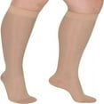 thumbnail image 1 of HLONK Closed Toe Sheer Compression Stockings for Women  15-20 mmHg Knee High Circulation Support Stockings  Graduated Medical Compression Socks for Travel  Flight, 1 of 7