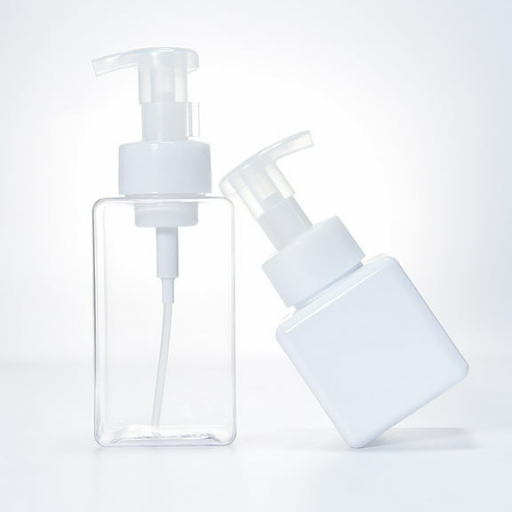 WRISTBIQUE Kitchen Foaming Soap Bottles Dispenser White PETG 2Pack